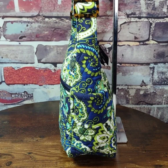 Vera Bradley "Rhythm & Blues Quilted Shoulder/ Crossbody Bag - Picture 6 of 11